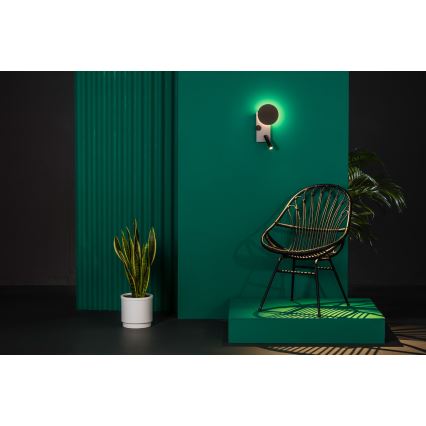 FARO 20066 - LED Stmívatelná nástěnná lampička KLEE LED/10W/230V + LED/3W levá