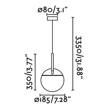 FARO 28375 - Lustr na lanku MINE 1xE27/40W/230V