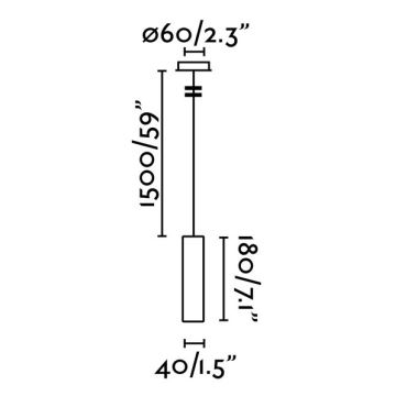 FARO 29895 - LED Lustr na lanku ORA LED/4W/230V černá