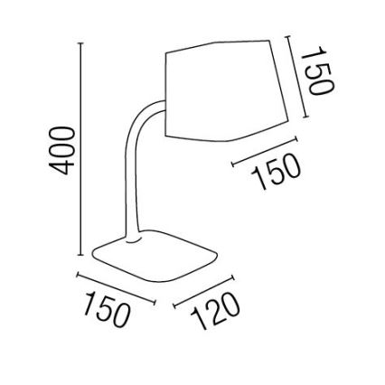 FARO 29921 - Stolní lampa FLEXI 1xE27/15W/230V