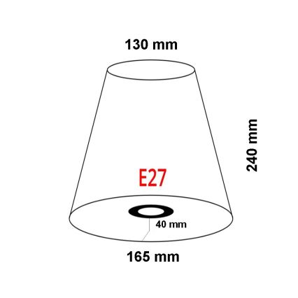 FARO 2P0311 - Stínidlo REM E27 pr. 165 mm béžová