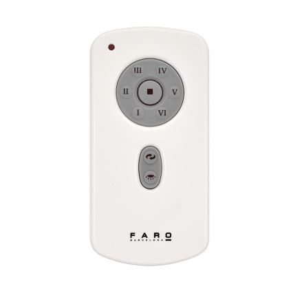 FARO 32026 - Stropní ventilátor MINI ETERFAN černá/čirá pr. 128 cm + dálkové ovládání