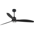 FARO 32100WT1N - LED Stmívatelný stropní ventilátor JUST FAN M LED/16W/230V pr. 128 cm černá Wi-Fi Tuya + dálkové ovládání