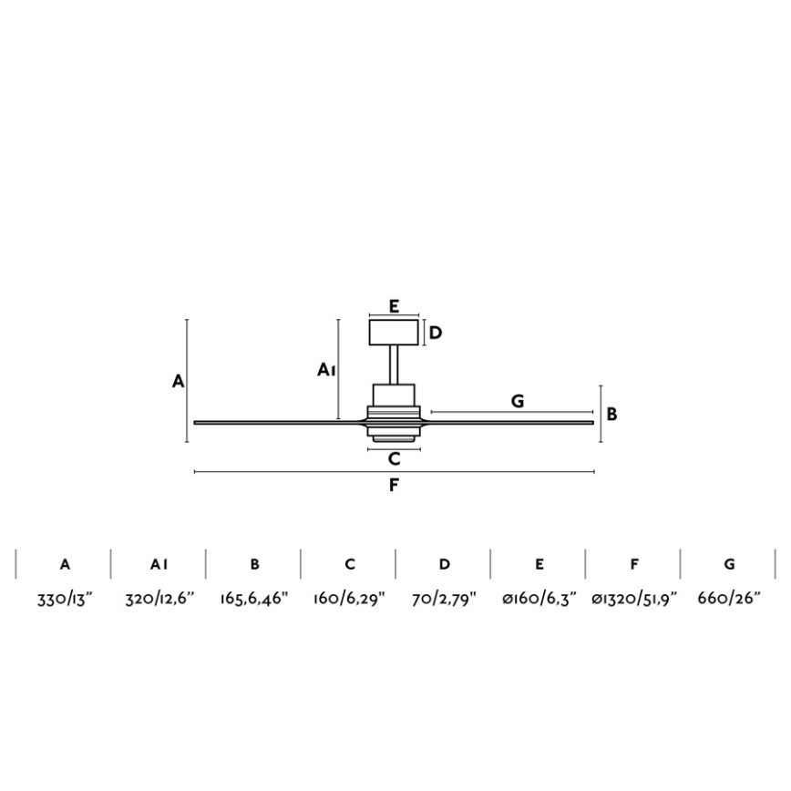 FARO 33373 - Stropní ventilátor LANTAU