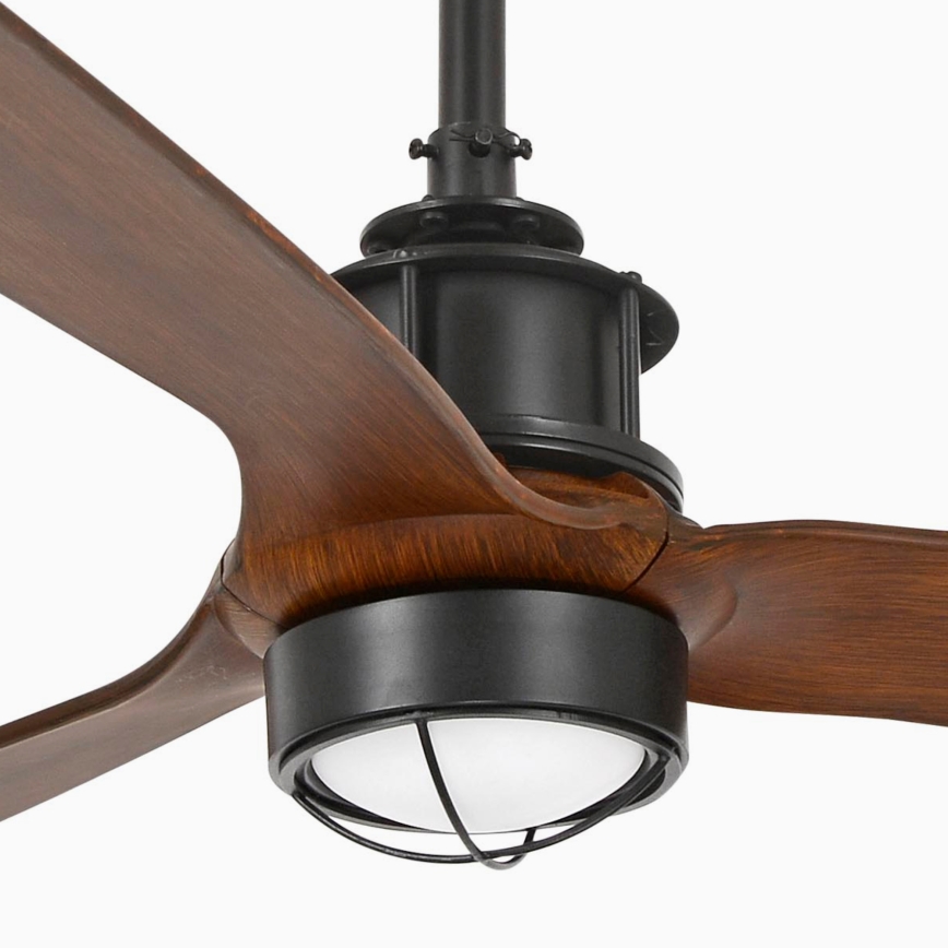 FARO 33395-10 - LED Stropní ventilátor JUST FAN LED/16W/230V černá/hnědá pr. 128 cm + dálkové ovládání