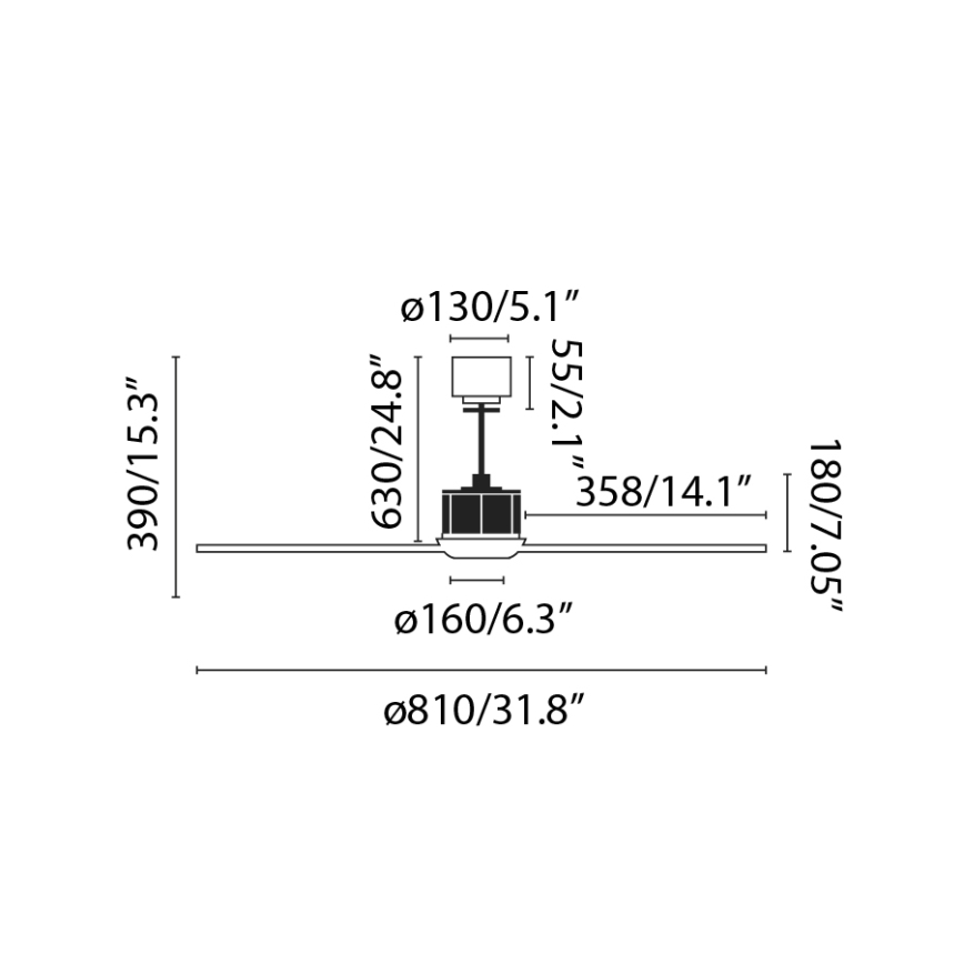 FARO 33425 - Stropní ventilátor JUST FAN pr. 81 cm + dálkové ovládání
