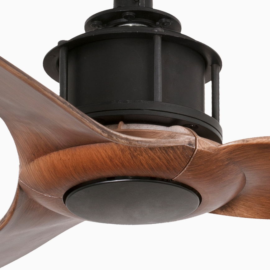 FARO 33425WT - Stropní ventilátor JUST FAN S pr. 81 cm hnědá/černá Wi-Fi Tuya + dálkové ovládání