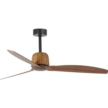 FARO 33435 - Stropní ventilátor WEAVER M pr. 128 cm hnědá/černá + dálkové ovládání