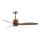 FARO 334361N - LED Stmívatelný stropní ventilátor WEAVER M LED/16W/230V pr. 128 cm hnědá/mosaz + dálkové ovládání
