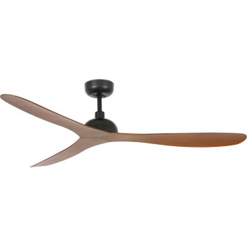 FARO 33447WT - Stropní ventilátor GOTLAND L hnědá/černá pr. 132 cm Wi-Fi Tuya + dálkové ovládání
