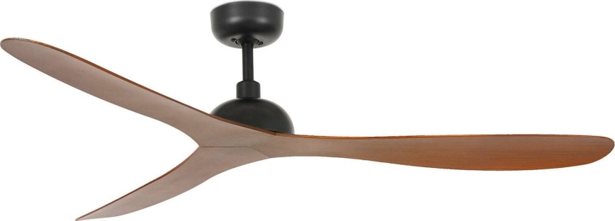 FARO 33447WT - Stropní ventilátor GOTLAND L hnědá/černá pr. 132 cm Wi-Fi Tuya + dálkové ovládání