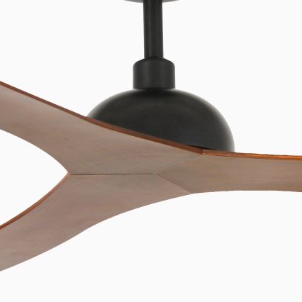 FARO 33447WT - Stropní ventilátor GOTLAND L hnědá/černá pr. 132 cm Wi-Fi Tuya + dálkové ovládání