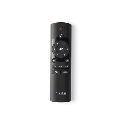 FARO 33447WT - Stropní ventilátor GOTLAND L hnědá/černá pr. 132 cm Wi-Fi Tuya + dálkové ovládání
