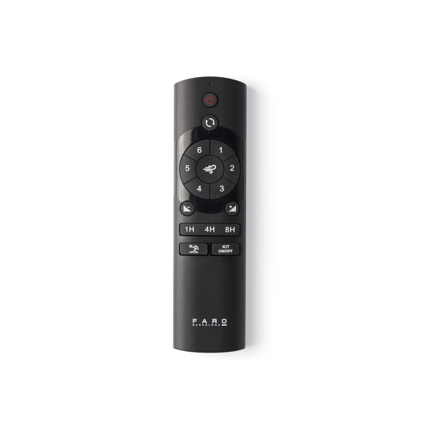 FARO 33447WT - Stropní ventilátor GOTLAND L hnědá/černá pr. 132 cm Wi-Fi Tuya + dálkové ovládání