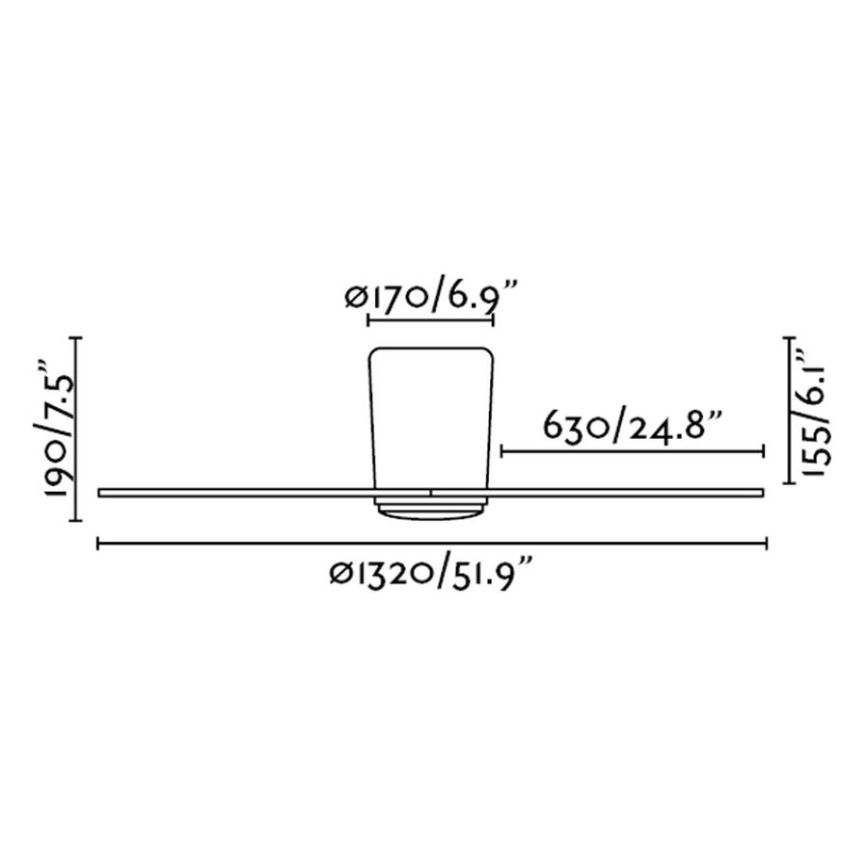 FARO 33472 - Stropní ventilátor NIAS