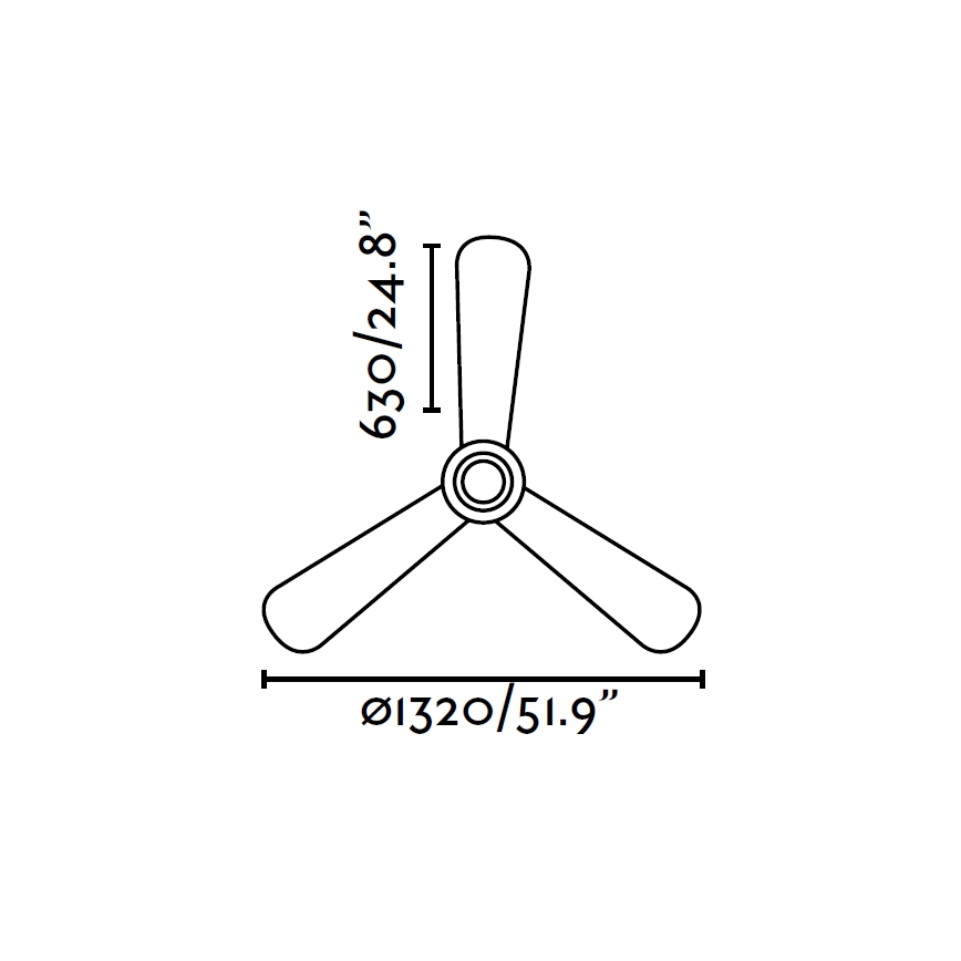 FARO 33472 - Stropní ventilátor NIAS
