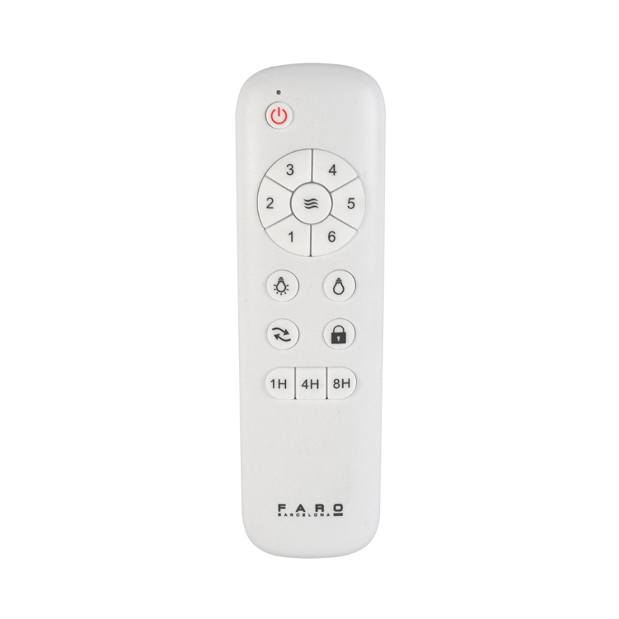 FARO 33516DCWP - Stropní ventilátor LANTAU L černá/hnědá pr. 132 cm SMART + dálkové ovládání