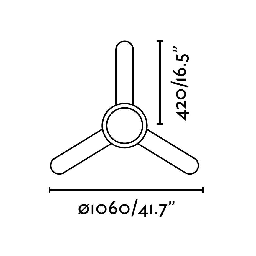 FARO 33600 - Stropní ventilátor FEROE 2xE14/40W/230V