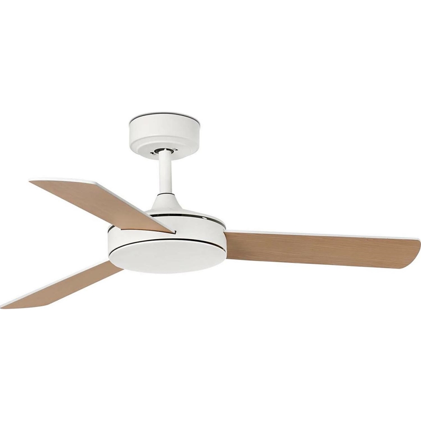 FARO 33603DCWT - Stropní ventilátor MINI MALLORCA S hnědá/bílá pr. 106 cm Wi-Fi Tuya + dálkové ovládání