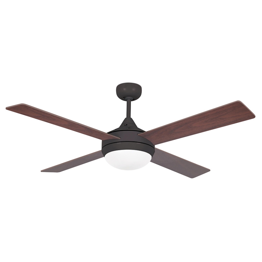 FARO 33702 - Stropní ventilátor ICARIA s dálkovým ovladačem 2xE27/20W/230V hnědá