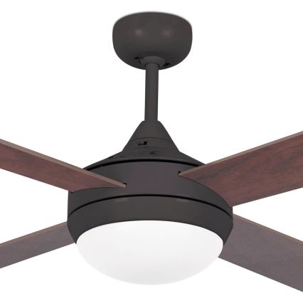 FARO 33702 - Stropní ventilátor ICARIA s dálkovým ovladačem 2xE27/20W/230V hnědá