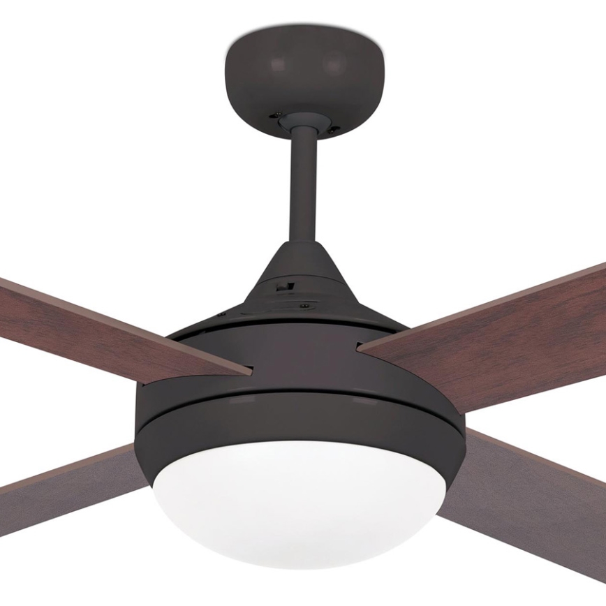 FARO 33702 - Stropní ventilátor ICARIA s dálkovým ovladačem 2xE27/20W/230V hnědá
