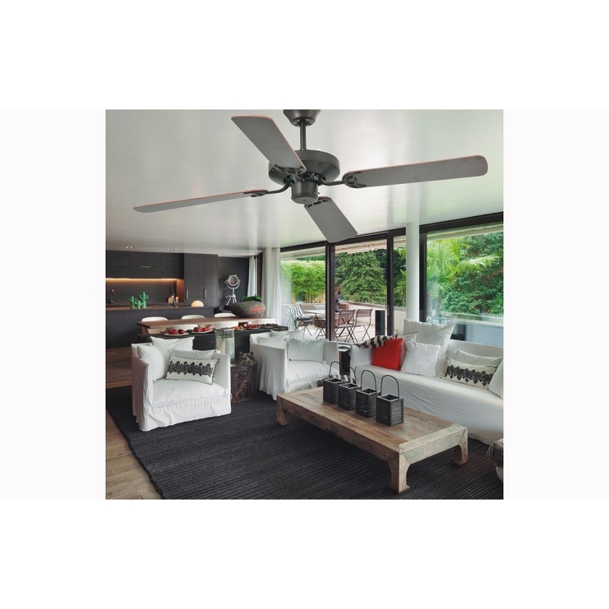 FARO 33713 - Stropní ventilátor YAKARTA hnědá pr. 121 cm