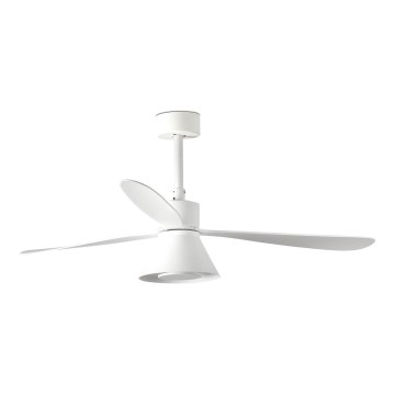 FARO 33760WT-22 - LED Stmívatelný stropní ventilátor AMELIA L CONE LED/20W/230V 2700/3500/5000K bílá pr. 132 cm Wi-Fi Tuya + dálkové ovládání