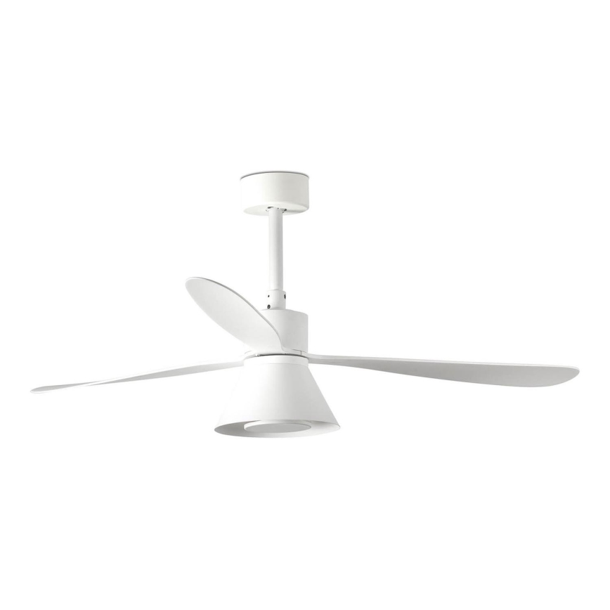 FARO 33760WT-22 - LED Stmívatelný stropní ventilátor AMELIA L CONE LED/20W/230V 2700/3500/5000K bílá pr. 132 cm Wi-Fi Tuya + dálkové ovládání