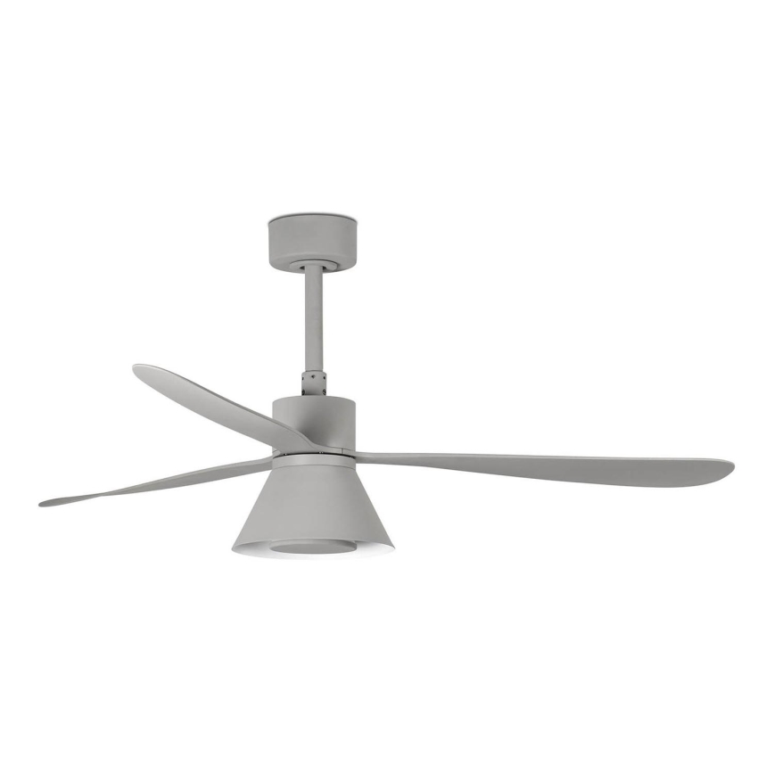 FARO 33762WT-24 - LED Stmívatelný stropní ventilátor AMELIA L CONE LED/20W/230V 2700/3500/5000K šedá pr. 132 cm Wi-Fi Tuya + dálkové ovládání
