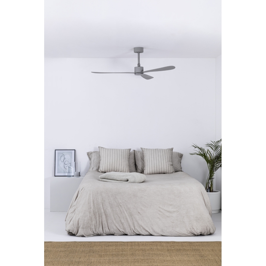 FARO 33762WT - Stropní ventilátor AMELIA L šedá pr. 132 cm Wi-Fi Tuya + dálkové ovládání
