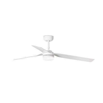 FARO 33814WT-20 - LED Stmívatelný stropní ventilátor PUNT M LED/18W/230V 3000/4200/6500K bílá pr. 132 cm Wi-Fi Tuya + dálkové ovládání