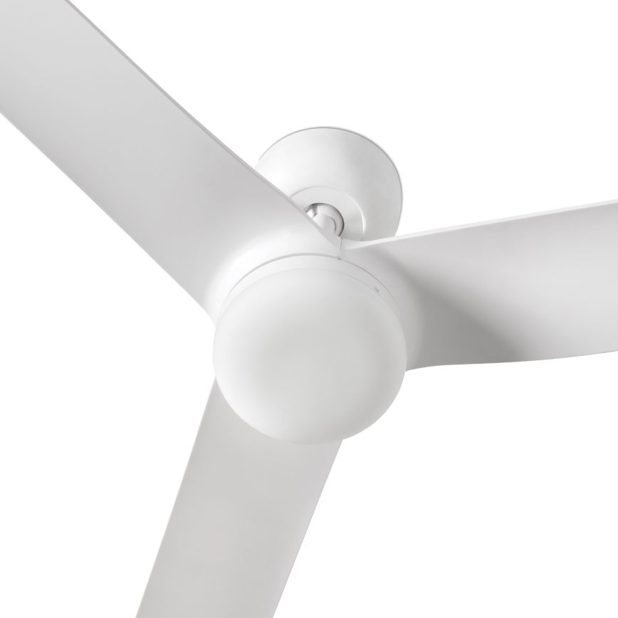 FARO 33814WT-20 - LED Stmívatelný stropní ventilátor PUNT M LED/18W/230V 3000/4200/6500K bílá pr. 132 cm Wi-Fi Tuya + dálkové ovládání