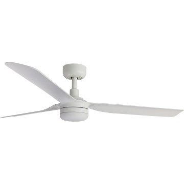 FARO 33814WT-20 - LED Stmívatelný stropní ventilátor PUNT M LED/18W/230V 2700/3000/4000K bílá pr. 132 cm Wi-Fi Tuya + dálkové ovládání