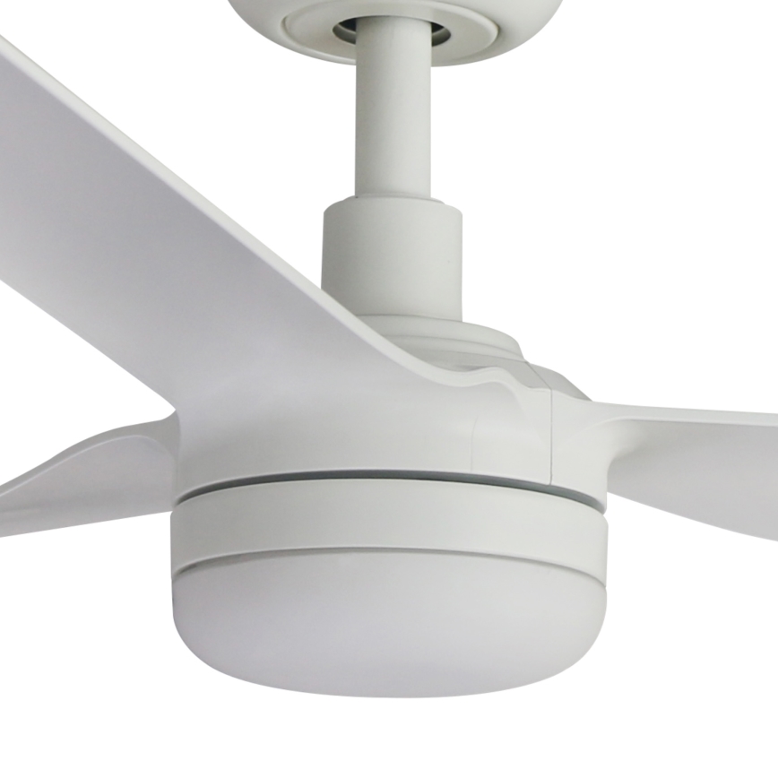 FARO 33814WT1S - LED Stmívatelný stropní ventilátor PUNT M LED/18W/230V 2700/3000/4000K pr. 132 cm bílá Wi-Fi Tuya + dálkové ovládání