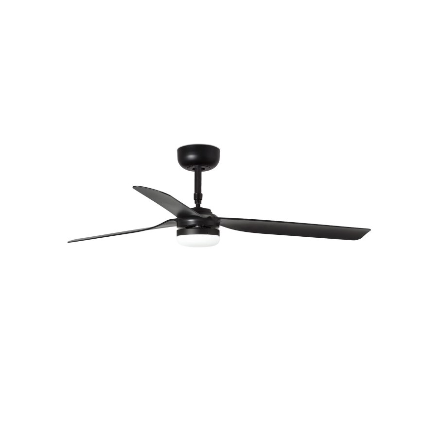 FARO 33815WT-21 - LED Stmívatelný stropní ventilátor PUNT M LED/18W/230V 3000/4200/6500K černá pr. 132 cm Wi-Fi Tuya + dálkové ovládání