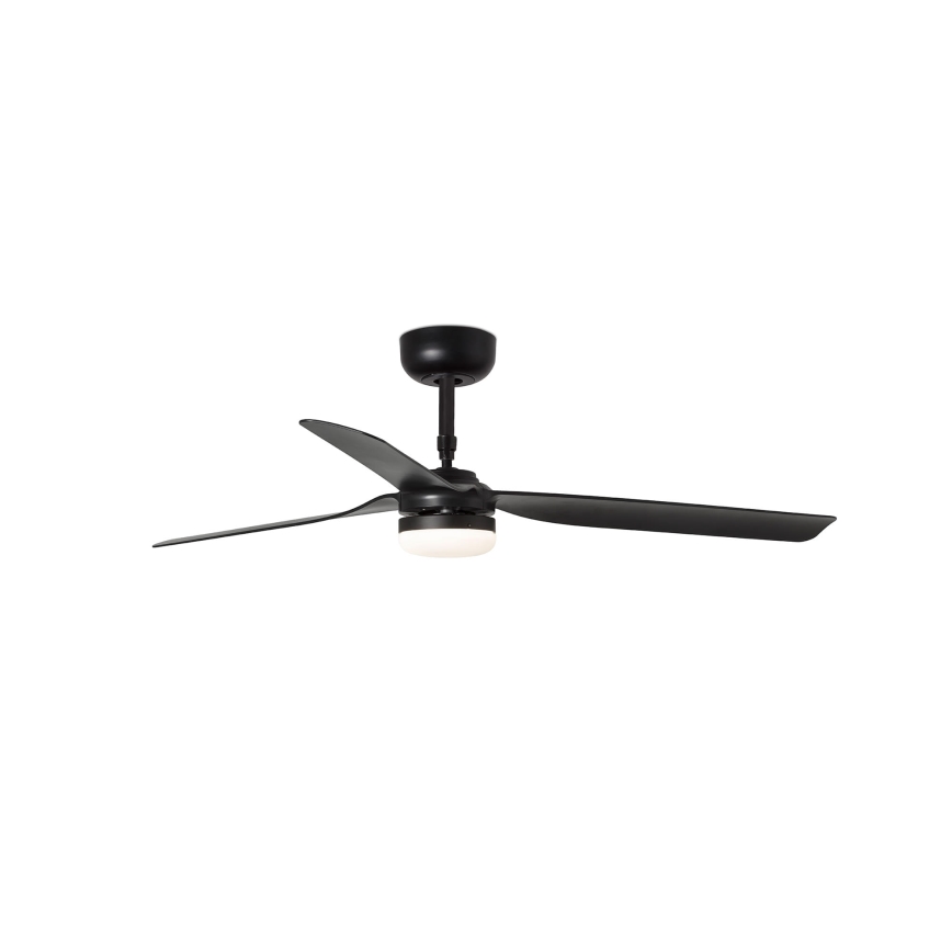 FARO 33815WT-21 - LED Stmívatelný stropní ventilátor PUNT M LED/18W/230V 3000/4200/6500K černá pr. 132 cm Wi-Fi Tuya + dálkové ovládání