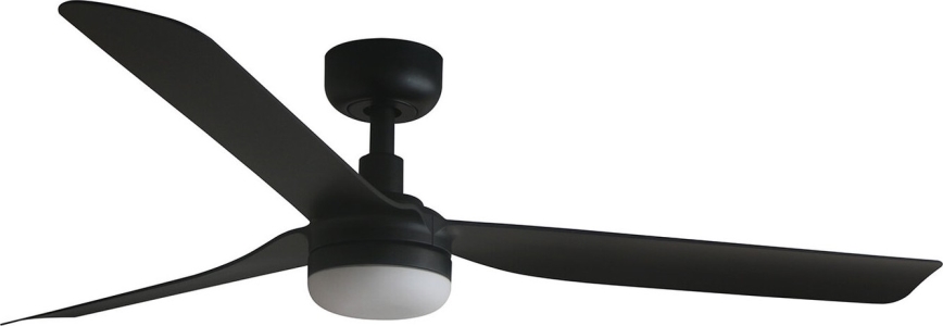 FARO 33815WT-21 - LED Stmívatelný stropní ventilátor PUNT M LED/18W/230V 3000/4200/6500K černá pr. 132 cm Wi-Fi Tuya + dálkové ovládání