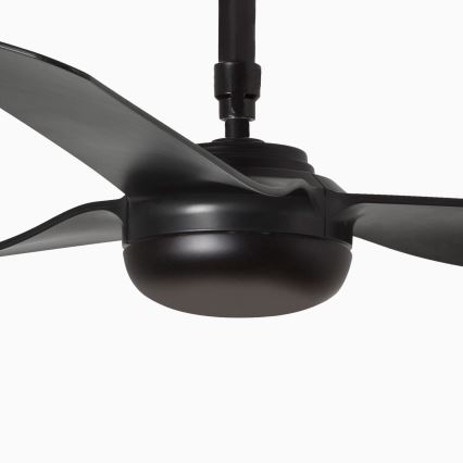 FARO 33815WT - Stropní ventilátor PUNT M černá pr. 132 cm Wi-Fi Tuya + dálkové ovládání