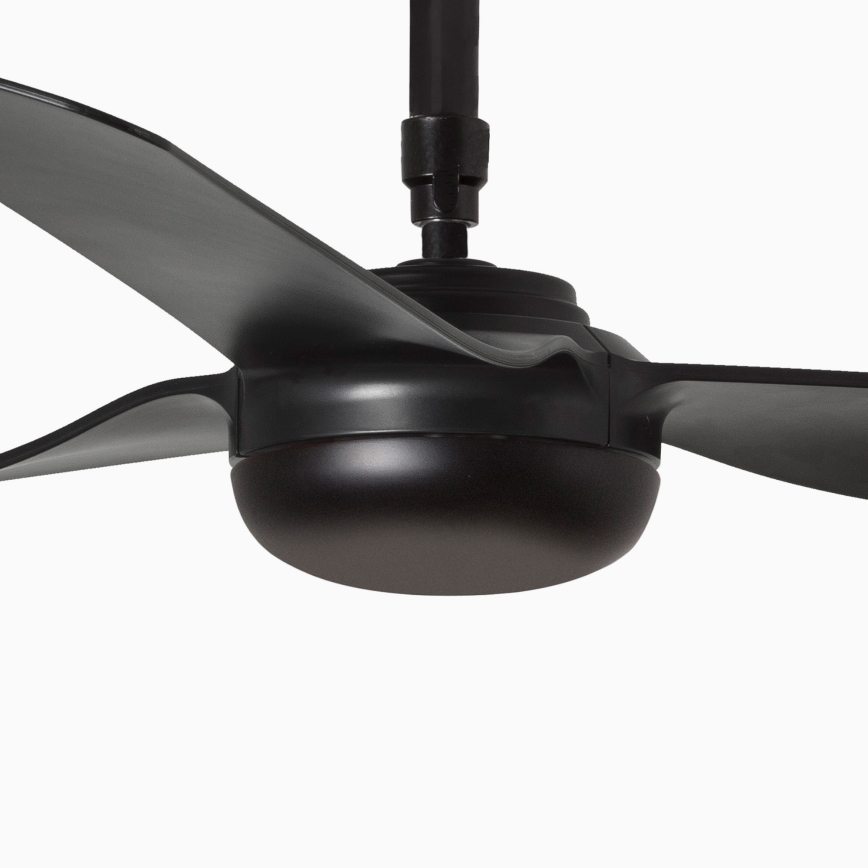 FARO 33815WT - Stropní ventilátor PUNT M černá pr. 132 cm Wi-Fi Tuya + dálkové ovládání