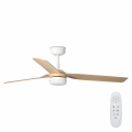 FARO 33816-20 - LED Stropní ventilátor PUNT LED/18W/230V Wi-Fi hnědá/černá + dálkové ovládání
