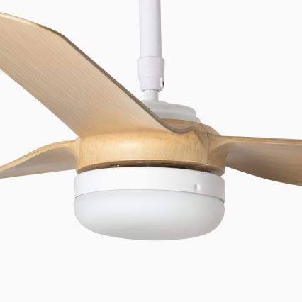 FARO 33816-20 - LED Stropní ventilátor PUNT LED/18W/230V Wi-Fi hnědá/černá + dálkové ovládání