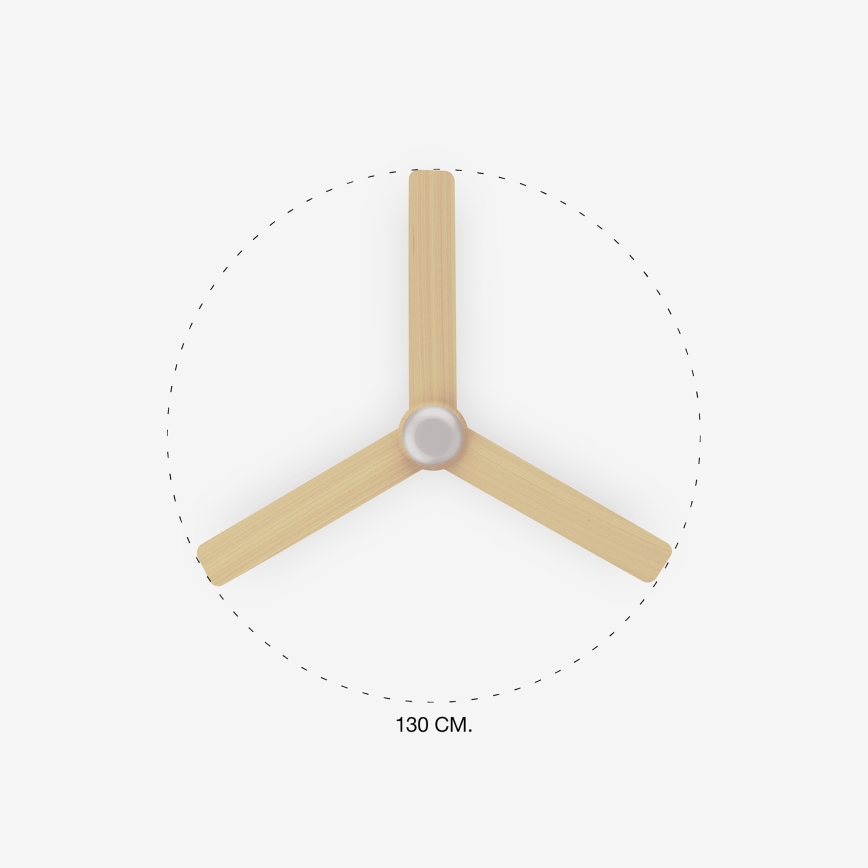 FARO 33816-20 - LED Stropní ventilátor PUNT LED/18W/230V Wi-Fi hnědá/černá + dálkové ovládání