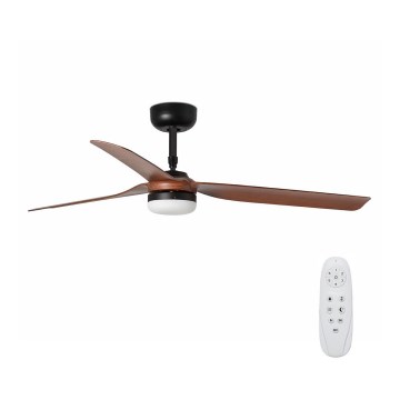 FARO 33817-21 - LED Stropní ventilátor PUNT LED/24W/230V 3000/4000/6500K hnědá/černá + dálkové ovládání