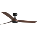 FARO 33817WT - Stropní ventilátor PUNT M hnědá/černá pr. 132 cm Wi-Fi Tuya + dálkové ovládání