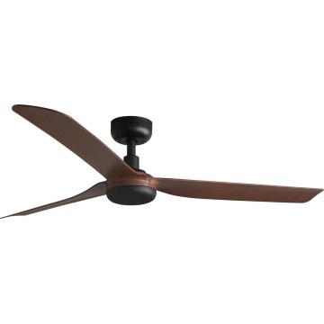 FARO 33817WT - Stropní ventilátor PUNT M hnědá/černá pr. 132 cm Wi-Fi Tuya + dálkové ovládání