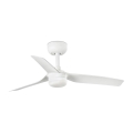 FARO 33820-1TW - LED Stmívatelný stropní ventilátor MINI PUNT S LED/10W 2700/3000/4000K bílá pr. 90 cm + dálkové ovládání