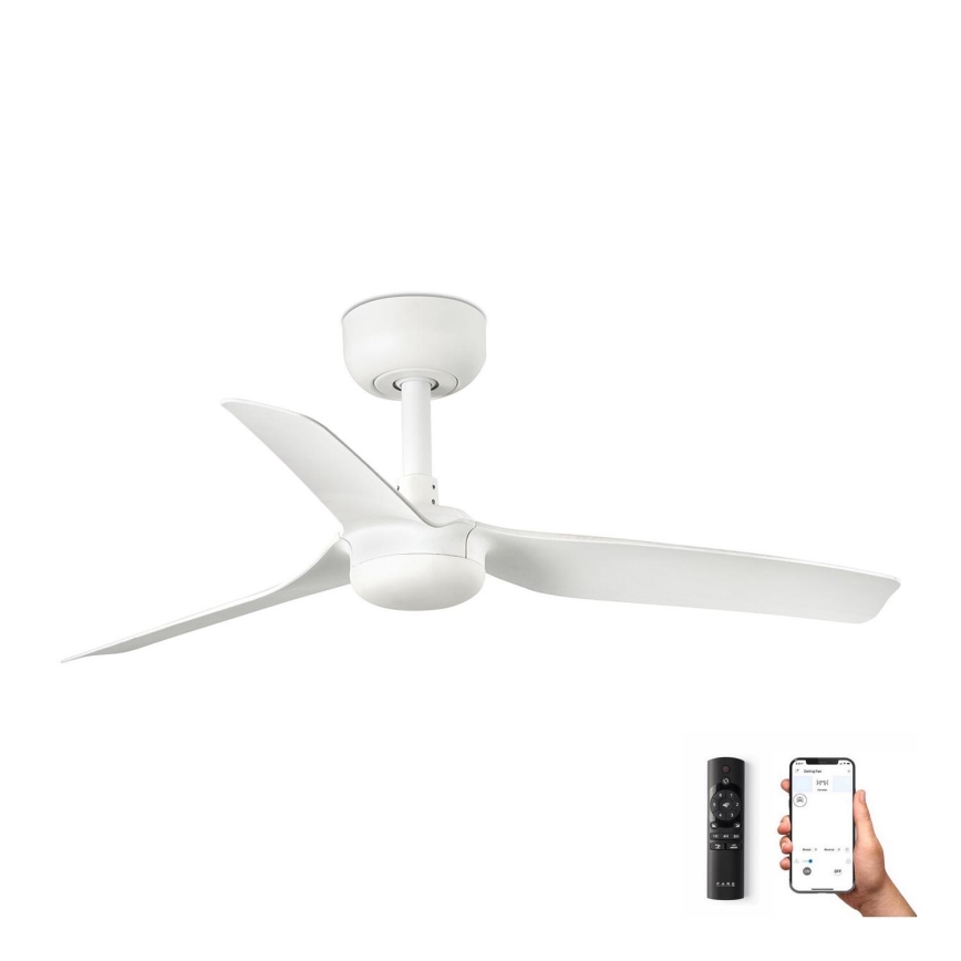 FARO 33820WP - Stropní ventilátor MINI PUNT S bílá pr. 90 cm SMART + dálkové ovládání
