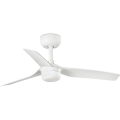 FARO 33820WT-1TW - LED Stmívatelný stropní ventilátor MINI PUNT S LED/10W/230V 2700/3000/4000K bílá pr. 90 cm Wi-Fi Tuya + dálkové ovládání