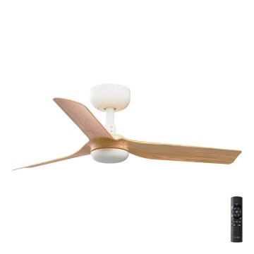 FARO 33821 - Stropní ventilátor MINI PUNT S hnědá/bílá pr. 90 cm + dálkové ovládání